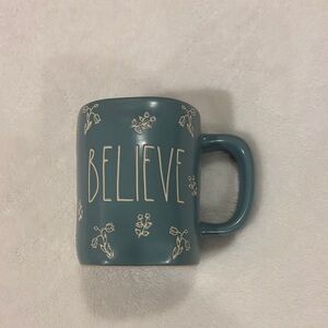 Rae Dunn Believe Mug - Teal